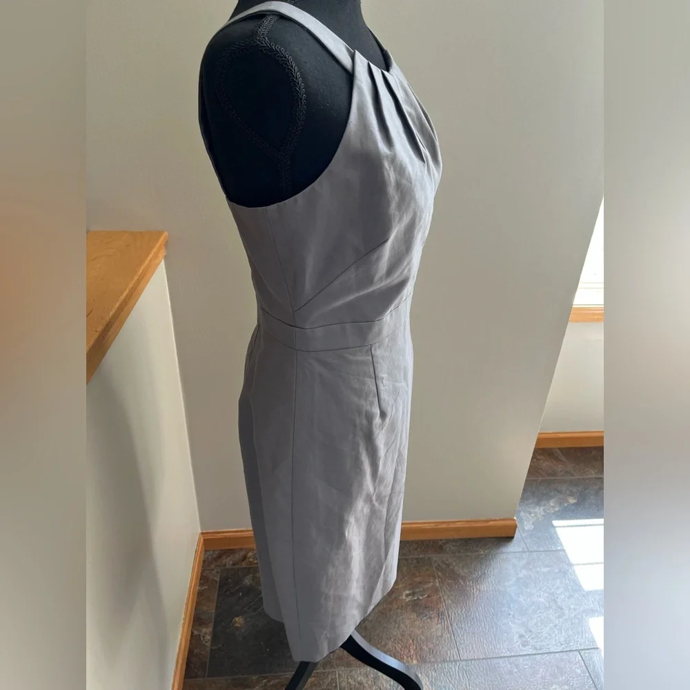J. Crew gray 100% cotton sleeveless lined dress. Size 4